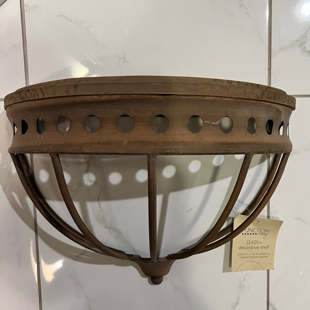 Just Reduced: Function Design wood and metal decorative shelf